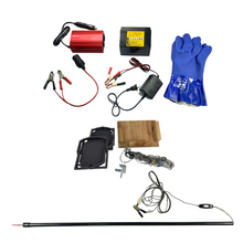 画像をギャラリービューアに読み込む, 1本槍電気止め刺し機 箱罠/くくり罠兼用・鼻先くくろう君セット (新仕様)